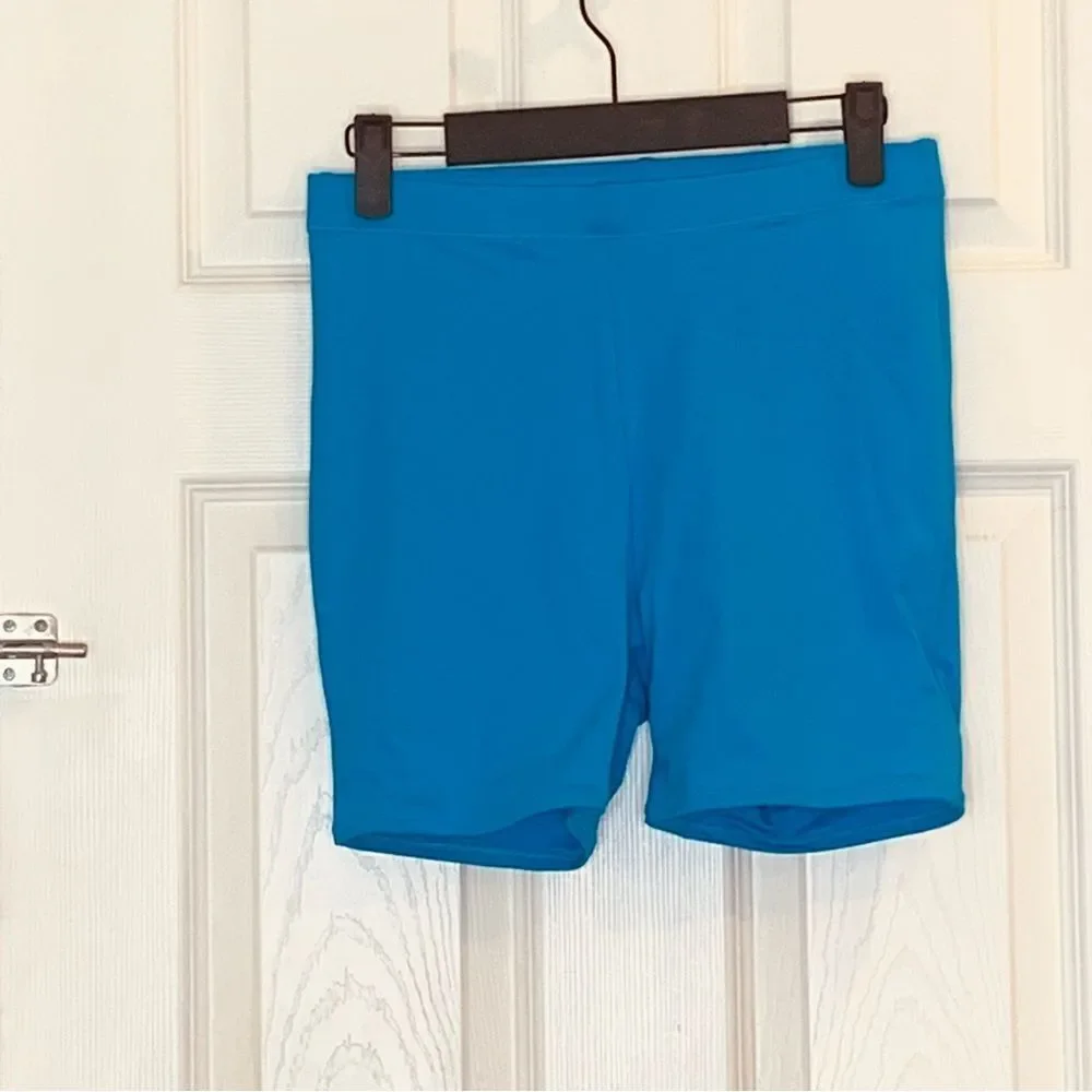 Skims Recycled Swim Mid Waist Short Size Small Turquoise